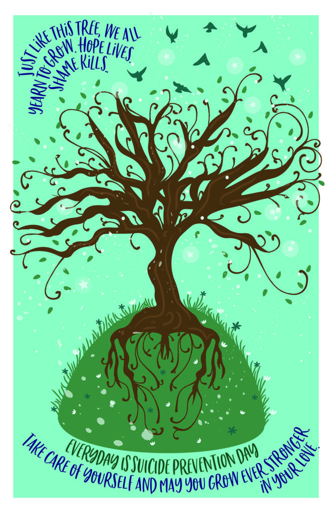 "Just Like This Tree" card by Diane Kaufman