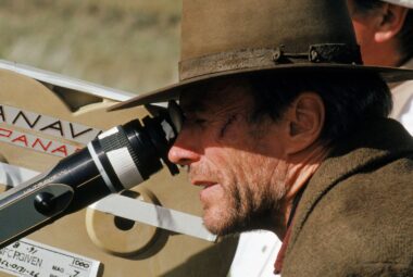 Clint Eastwood on the set of "Unforgiven" (1992)