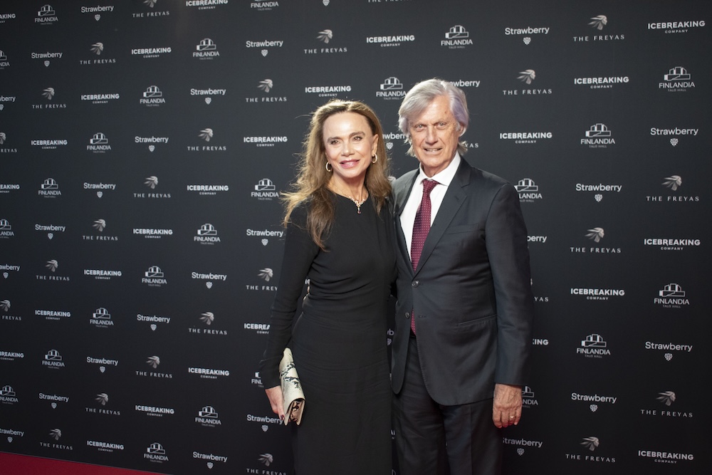 Lena Olin and Lasse Hallström at THE FREYAS