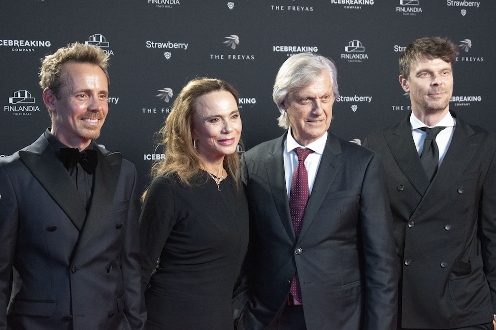 Jasper Pääkkönen, Lena Olin, Lasse Hallström and Andrei Alén at THE FREYAS