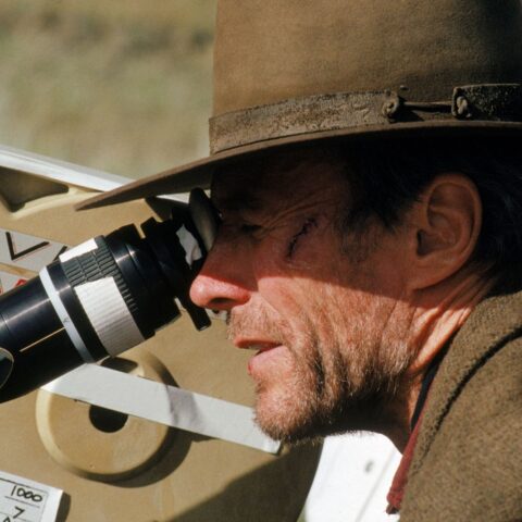 Clint Eastwood on the set of "Unforgiven" (1992)