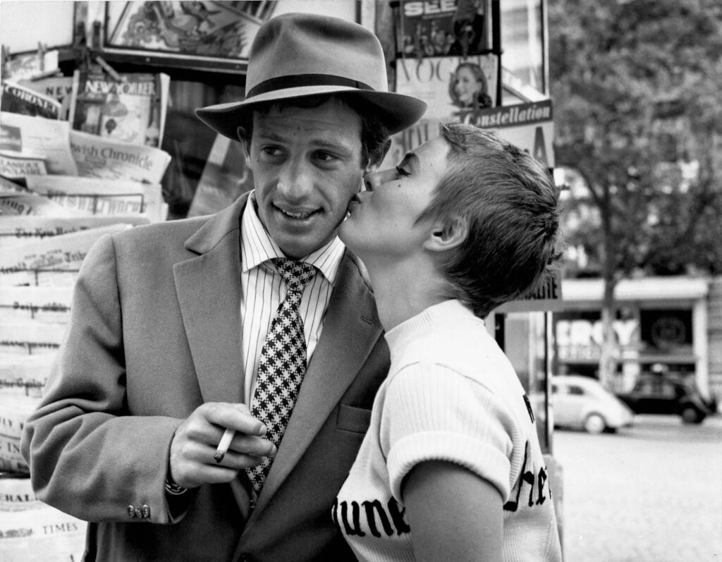 Jean-Paul Belmondo and Jean Seberg in Breathless