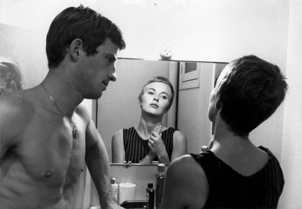 Jean-Paul Belmondo and Jean Seberg in Breathless